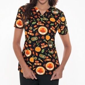 Dickies Thanksgiving Holiday Scrub Top